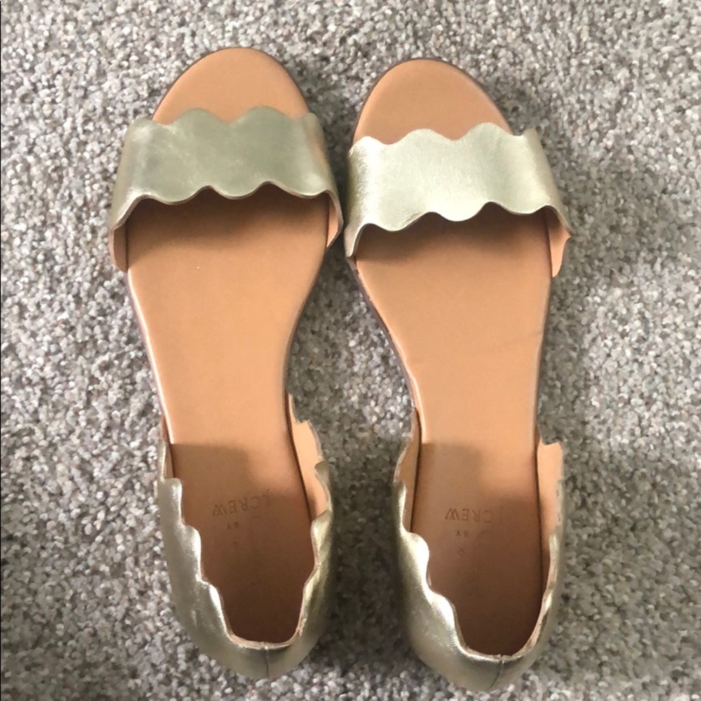 J. Crew Scalloped Slip Ons